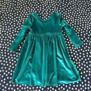 pink chicken 4Y velvet holiday dress